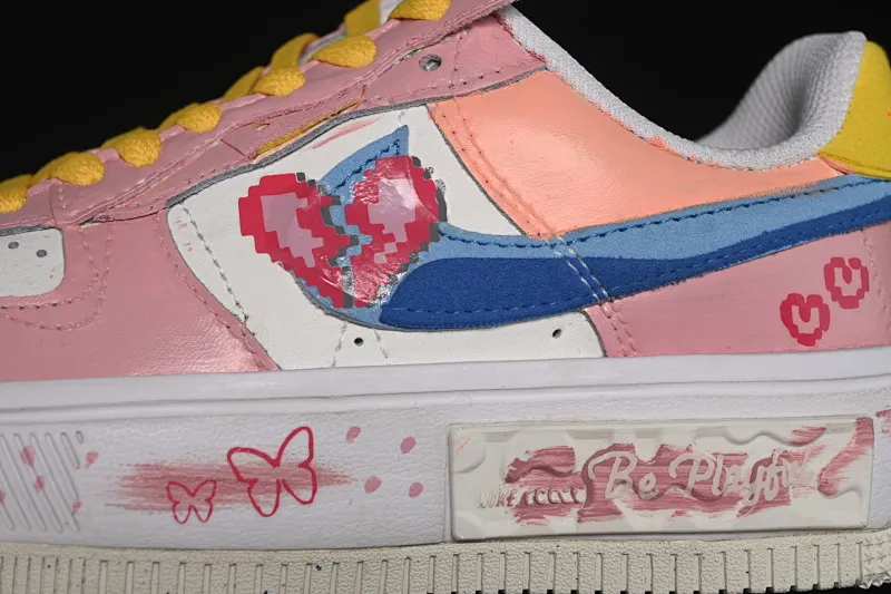 All categories Nk Air Force 1 Air Force series Nk Air Force 1 Fontanka Air Force low-top Nike Air Force 1 Fontanka "Pixel Sweetheart" Hand-painted graffiti Pixel Sweetheart Air Force One customized sneakers DV3211-001